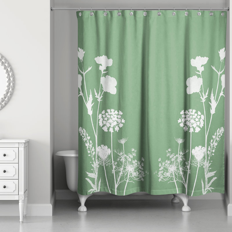 Rideau de douche Perine, Vert