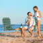 Chaise de plage pliante en aluminium vert (ensemble de 2)
