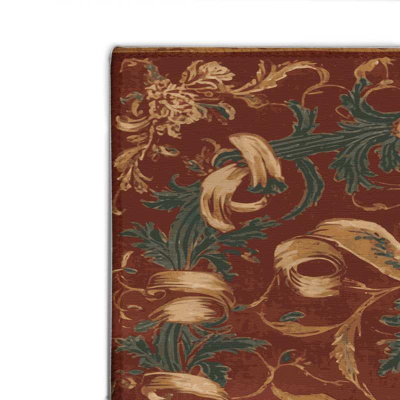 Tapis d'intérieur et d'extérieur brun français, Rectangulaire 2 pi x 3 pi