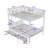 Full Over Full Metal Bunk Bed With Built-In Ladder And Storage Drawers