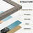 15 Pack Collage Picture Frames, Multi-Size Gallery Frames for Wall & Tabletop, Black Brown Dark Grey