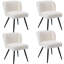 Ulm 50cm H Teddy Upholstered Parsons Chair in White