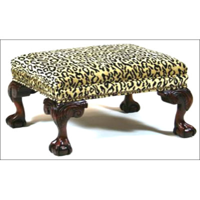 Leather Ottoman