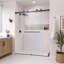 Porte de douche coulissante double sans cadre Catalyst 56"-61" L x 84" H, noir mat, verre clair 3/8".-133996337-124617941