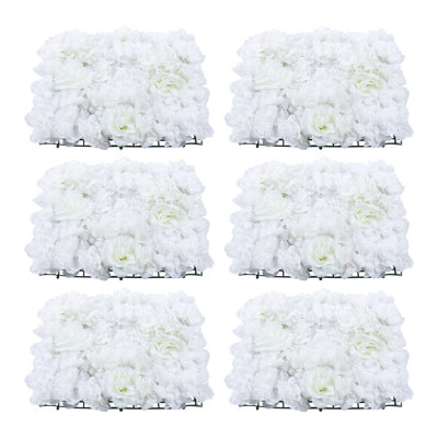 6 panneaux muraux fleurs PCS