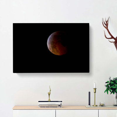 Total Lunar Eclipse - Wrapped Canvas Painting