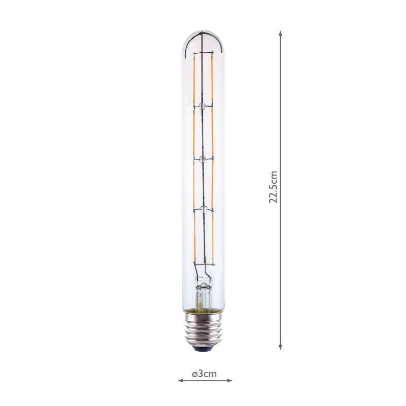 6W E27 Dimmable LED Tube Light Bulb