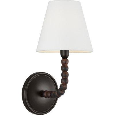 Chapman And Myers Fiona 13" Traditional Dimmable 1-Light Wall Sconce In Aged Iron
