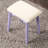 Contemporary Purple Vanity And Stool - Wood With Stool, Round Mirror, 12.6"W Dimension Table , Solid Construction-383855533