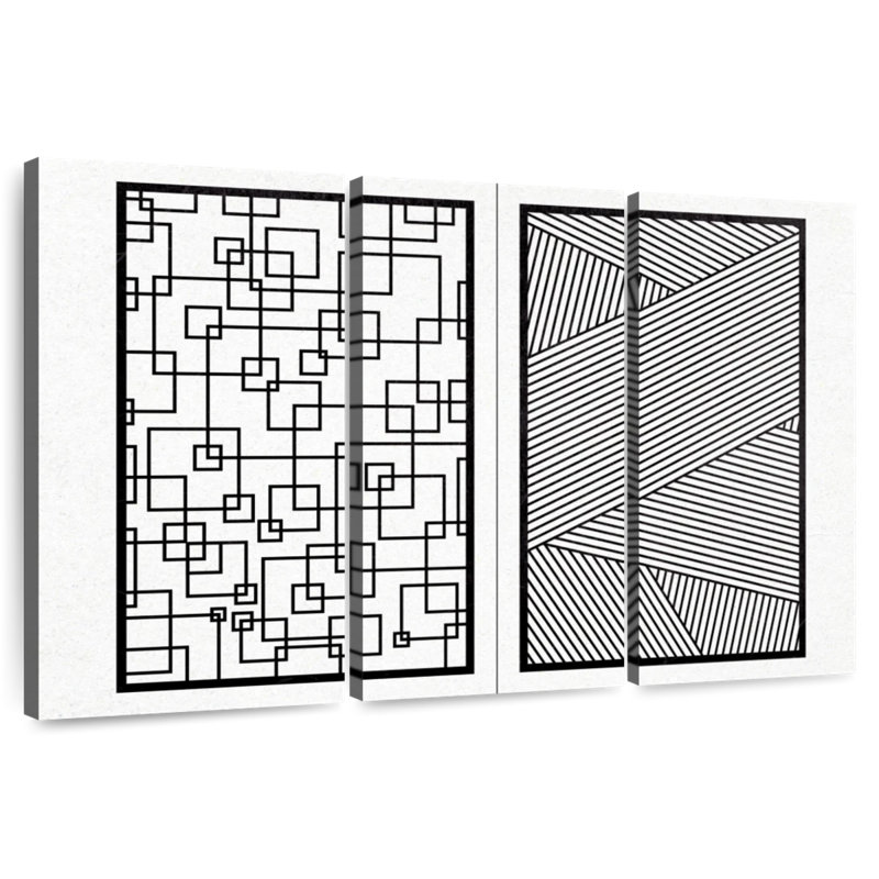 Avery Digital Abstract II BW, 24" H x 38" W