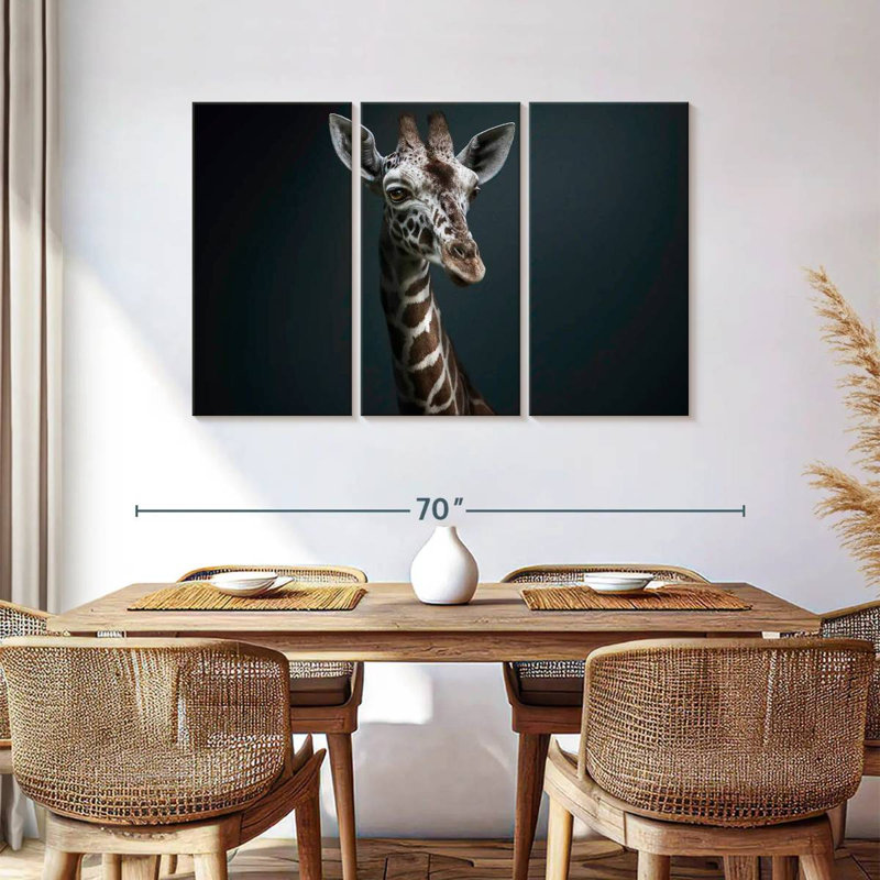 Brampt Giraffe Pondering, 36" H x 57" W