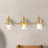 3 - Light Dimmable Vanity Light With Seeded Glass