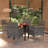  Garden Dining Set Grey And Black-1472754161-1472754162-1472754125