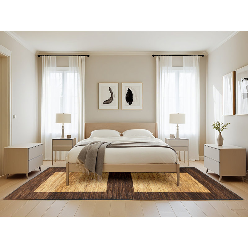 Abstract Indoor Rug, Rectangle 5' W x 8'	L