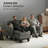 Conversation Sectional Sofa Sofa,L Shaped Couch