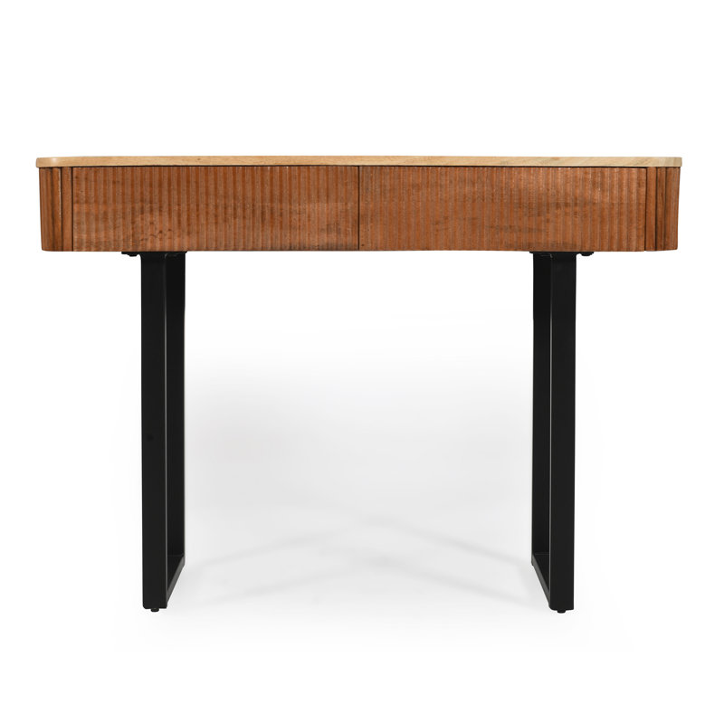 Console Table with Storage, Natural