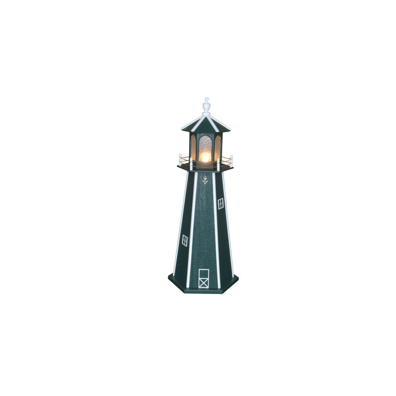 Statue de jardin Baldric, H 60 po x l 24 po x P 24 po, Vert/blanc