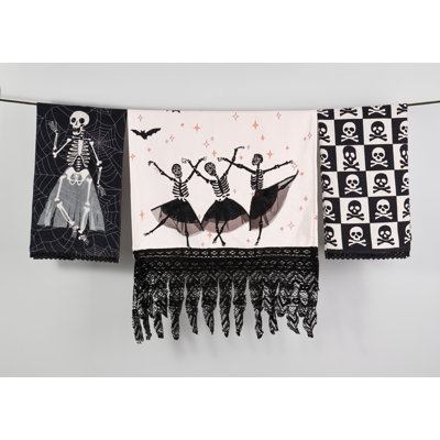 The Elegantly Eerie Artisan Kitchen Tea Towel Set of 3