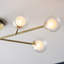 Stets 1-Light 25cm Semi Flush Mount