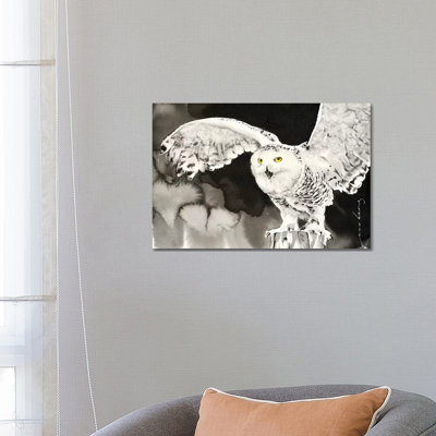 Snowy Owl 1 Piece Wrapped Canvas Painting