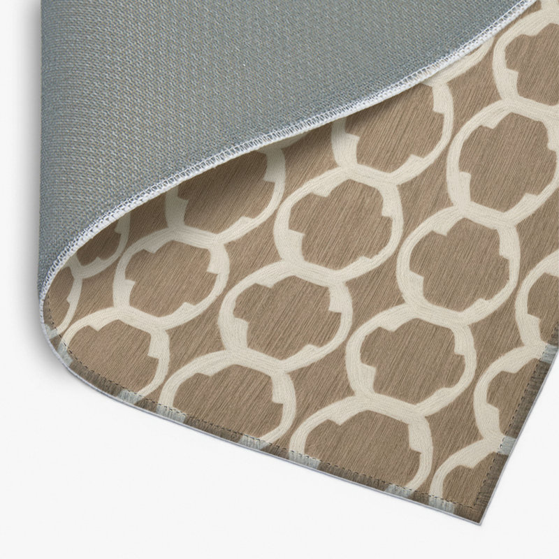 Tapis gris intérieur et extérieur Trellis, Rectangulaire 2 pi x 3 pi