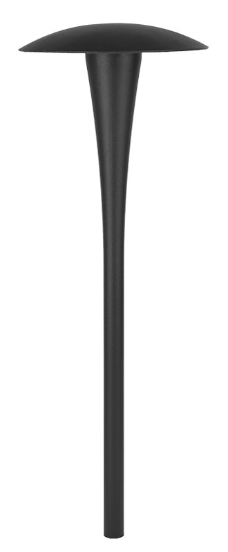 LED Pathway Light, Black on Aluminum, 2700K