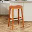 Tabouret de bar naturel 30 po avec siège en cuir-53465942-53465939