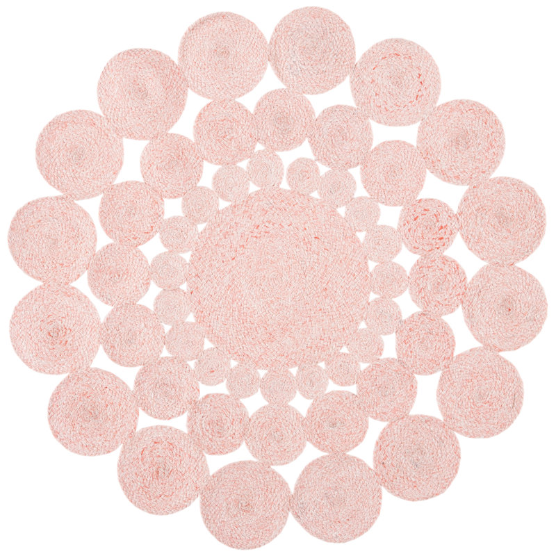 Dunn Hand Woven Performance Solid Color Rug, Round 5'