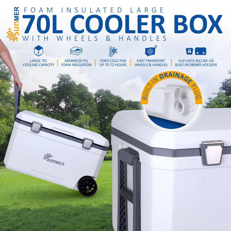 SUNMER 70l Wheeled Cooler Box