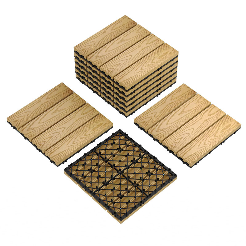 Water Resistant Wood Wall Decor, Yellow