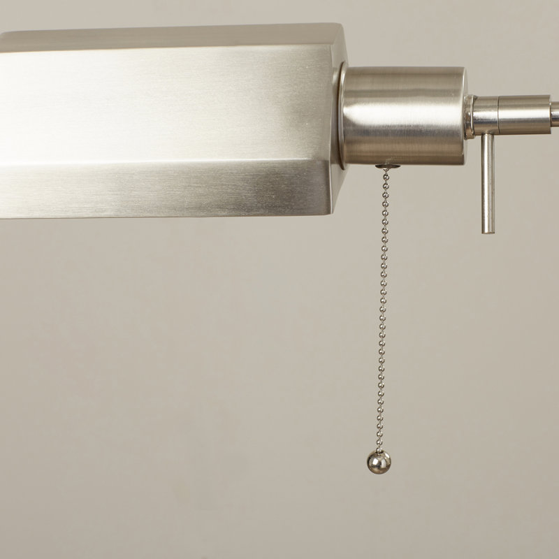Perran 57'' Floor Lamp, Brushed Steel