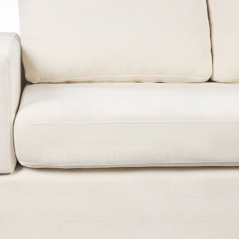Reversible Armrest Sectional Couch with Chaise, Chenille Fabric and Storage Rack, Comfortable and Versatile for Modern Living.