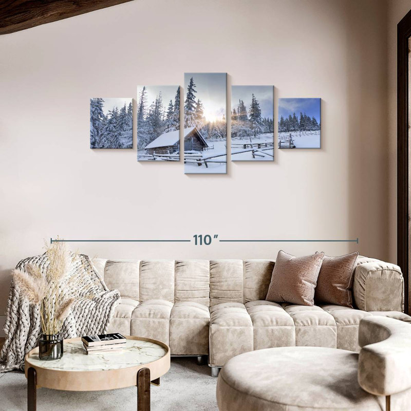 Vieille grange d'hiver, H 36 po x l 80 po