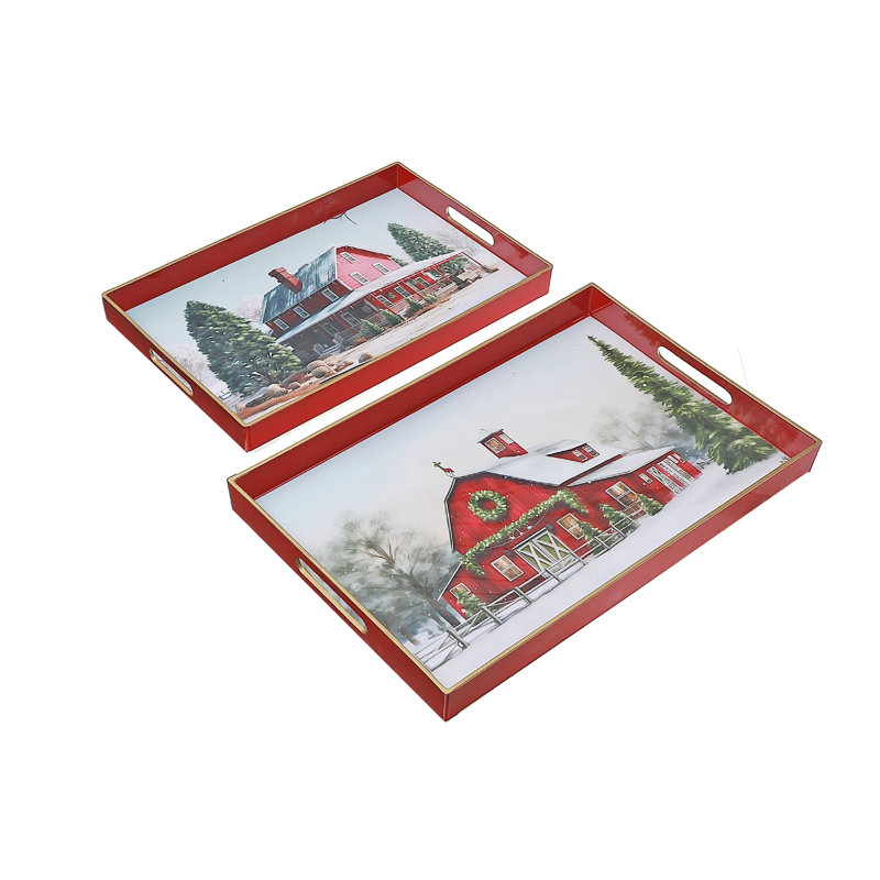 Ensemble de 2 tables gigognes