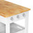  25'' W Rolling Kitchen Island Cart with Storage and Locking Wheels-2004724749