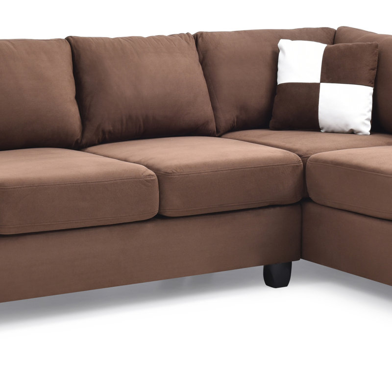 Malone G632B-SC Sectional (Without Ottoman), Chocolate