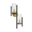  Applique murale 2 lumières Midland avec accents laiton chaud Midland