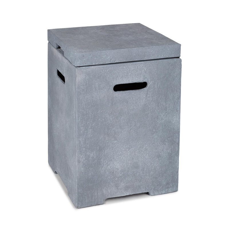 Blumfeldt 41cm W Water Resistant Deck Box, Light grey