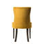 Velours jaune et chaise d'appoint 2 - siège rembourré, dossier élégant, garniture cloutée chic, chaises 2Pcs rembourrées, apparence élégante et confortable, accent élégant, matériau de fabrication