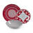 Mandala Red 18 Piece Porcelain Dinnerware Set - Service for 6