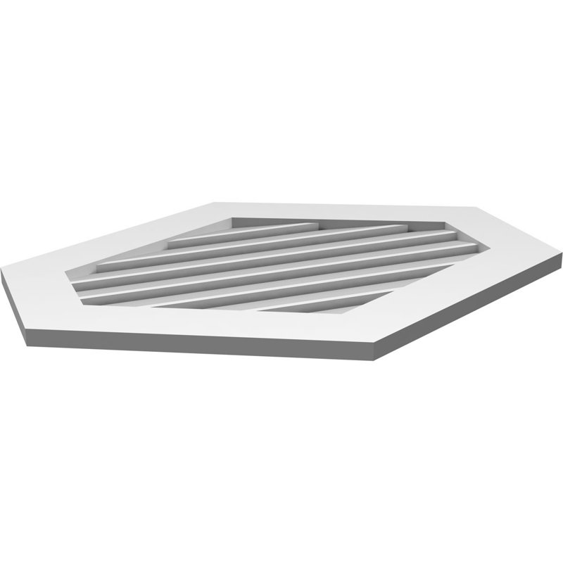 Pente verticale verticale en uréthane 6 pi, 26" H x 32" W x 1" D