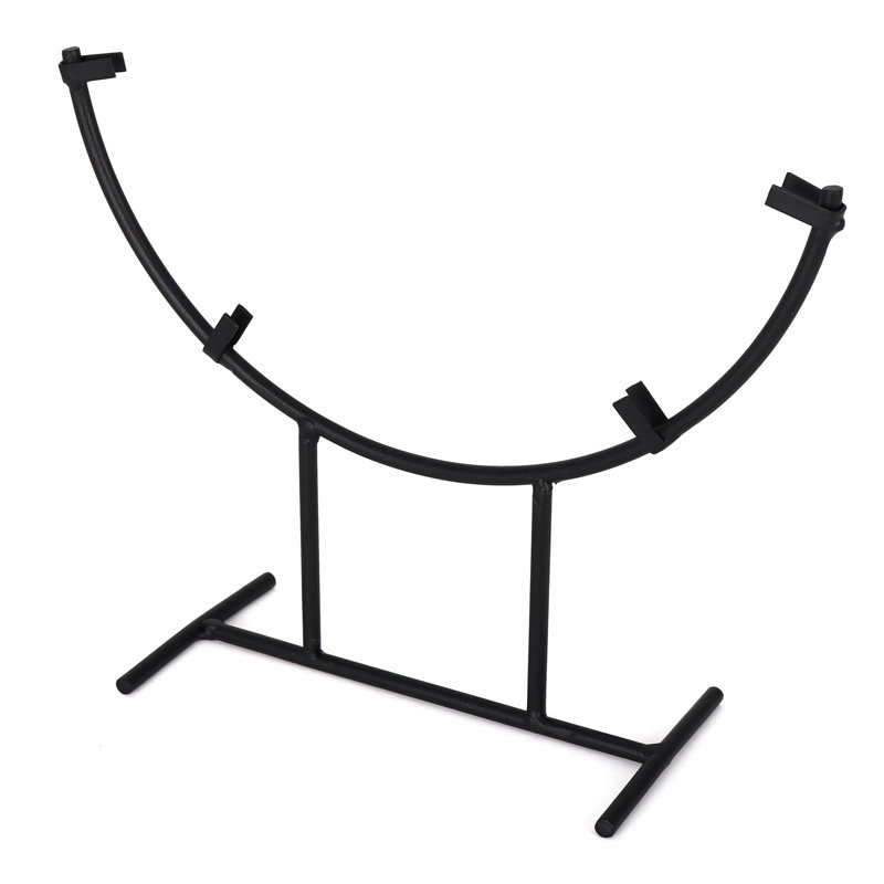 Matte Black Metal Wall Mounted Display Stand Set