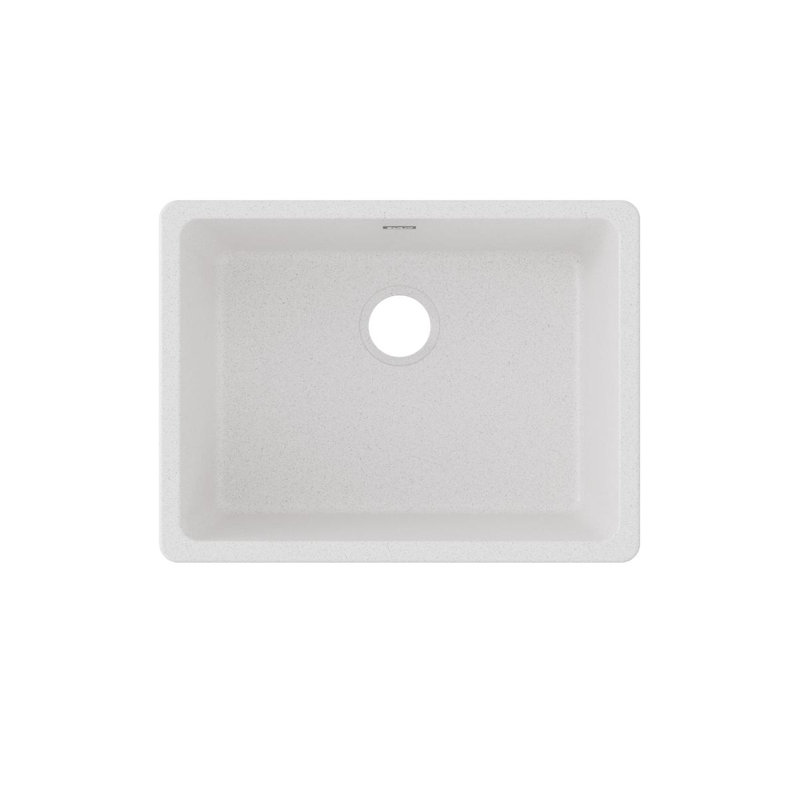 Quartz Classic 24-5/8" x 18-1/2" x 9-1/2" Undermount Kitchen Sink, White