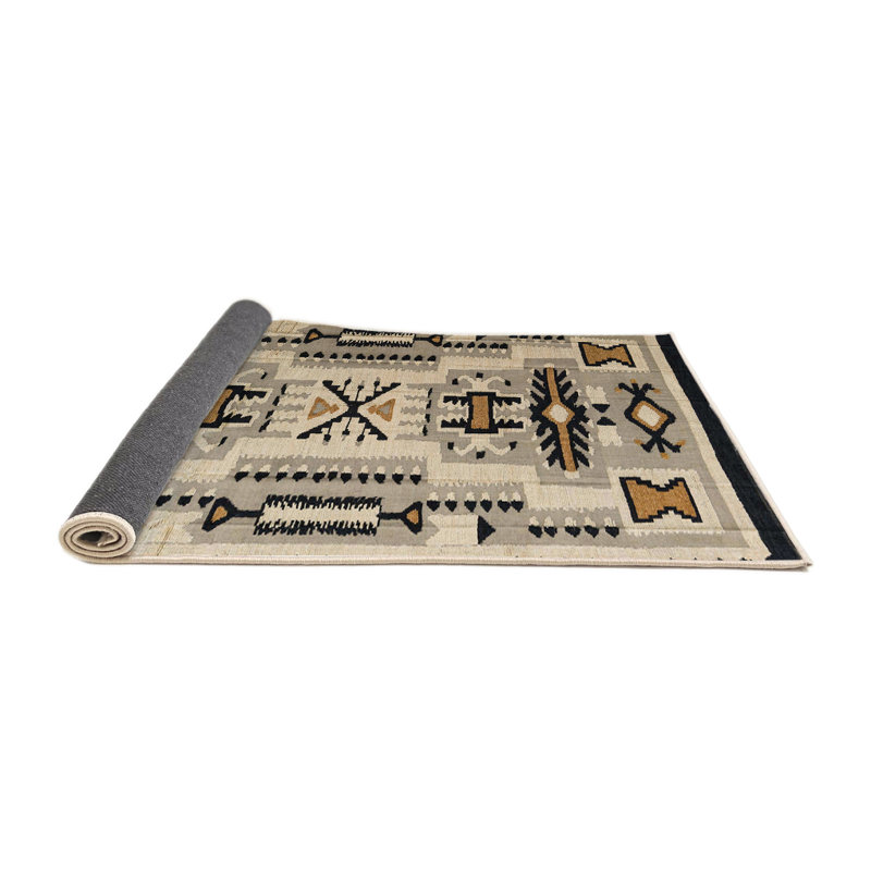 Wool Abstract Indoor Rug, Round 6'