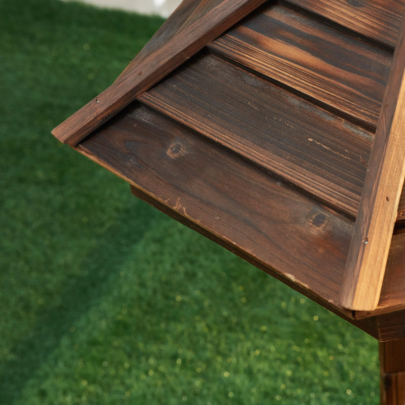 Pot à fleurs suspendu en bois Aron
