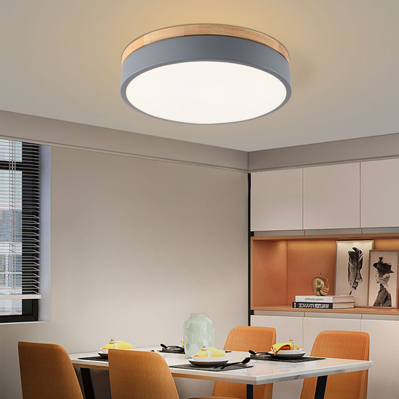 Darniece LED Flush Mount, Gray
