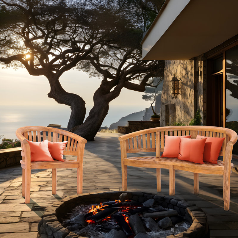 Peanut Teak Garden Bench