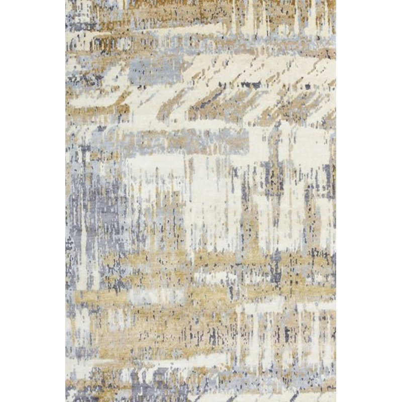 Tapis ivoire / bleu Bruh, Rectangle 8 pi x 10 pi