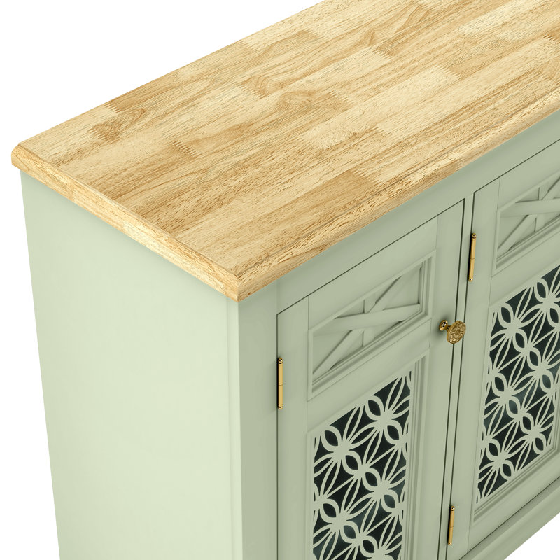 Storage Sideboard, Brown/Green