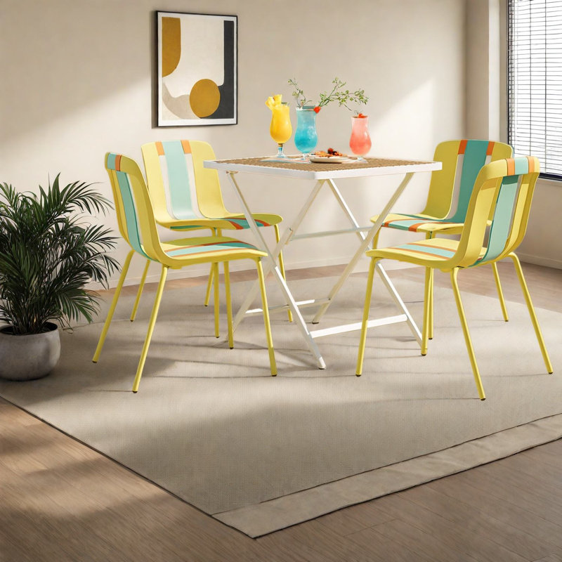 Ensemble de table à manger moderne (doit inclure la table et la chaise), ensemble de patio en métal